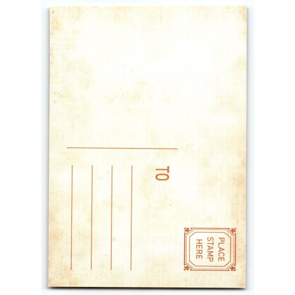 Vintage Blue Santa Claus Christmas Snow Scene Lithograph Postcard - Picture 2 of 2